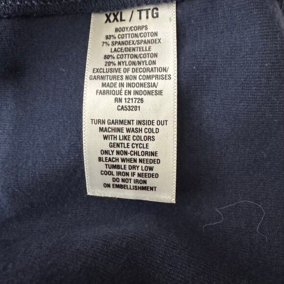 Aeropostale Blue Watercolor Tank top Size XXL NWT - Picture 3 of 7